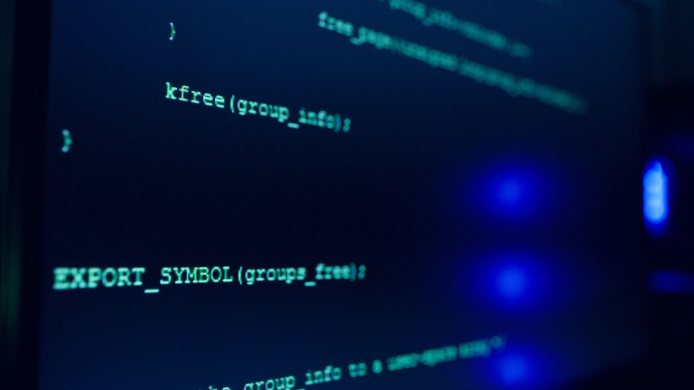 Computer screen showing web development code